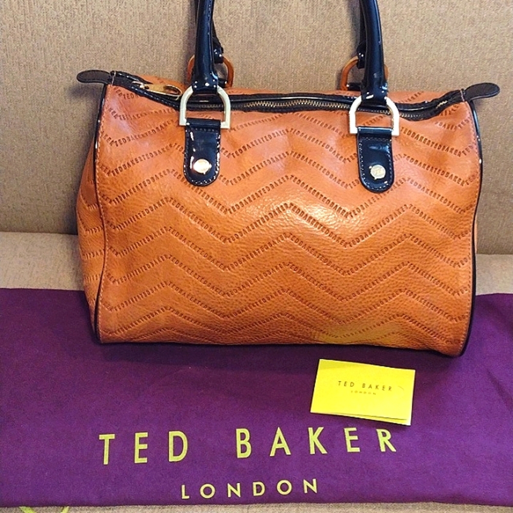 Ted Baker Orange Satchel Bag